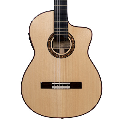 Martinez Almeria Luthier Rosewood Elektro Klasik Gitar