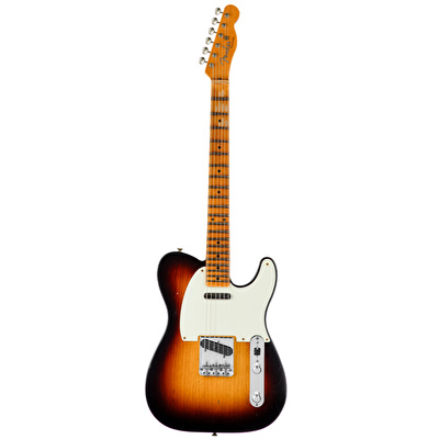 Fender Custom Shop Limited 1955 Telecaster Journeyman Relic Wide Fade 2 Renk Sunburst Elektro Gitar