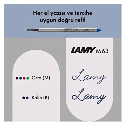 LAMY Lx Roller Kalem Mavi Kaplama Klips