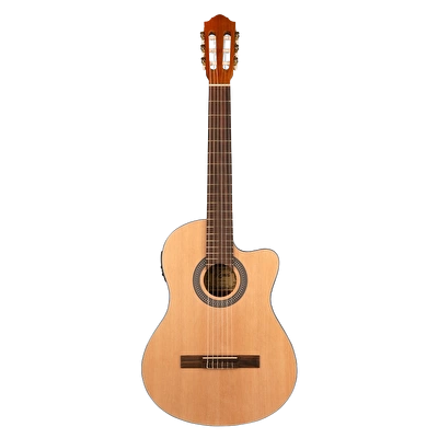KOZMOS IC-100CE NAT Natural Elektro Klasik Gitar Seti