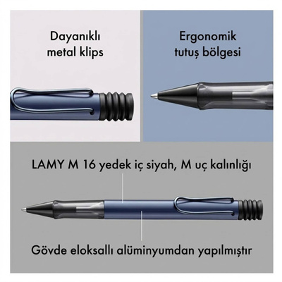 LAMY Lx Tükenmez Kalem Mavi Kaplama Klips