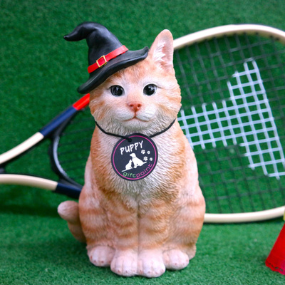 GIFTPOINT GP-3376 - Halloween Kedi Sarı Oturan