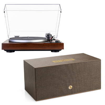 Audio Pro C20 W Hoparlör, Dual CS 429 Pikap Walnut Hi-Fi Müzik Sistemi