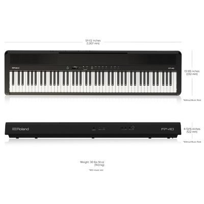 ROLAND FP-40-WH Taşınabilir Beyaz Dijital Piyano