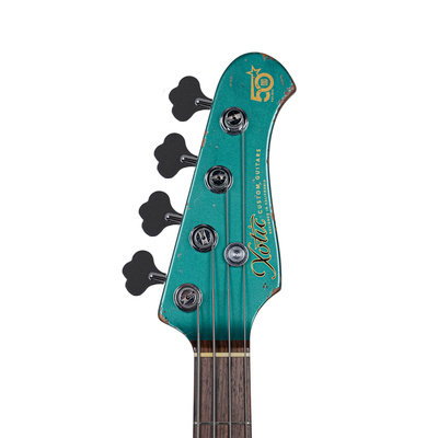 Xotic Limited Edition Zuhal 50.Yıl California XJ-1T/098 Heavy Aged HRI System Sherwood Green Over 3 Renk Sunburst Bas Gitar