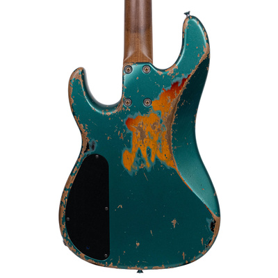 Xotic Limited Edition Zuhal 50.Yıl California XJ-1T/098 Heavy Aged HRI System Sherwood Green Over 3 Renk Sunburst Bas Gitar