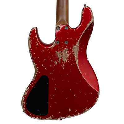 Xotic Limited Edition Zuhal 50.Yıl California XJ-1T/3898 Heavy Aged Candy Apple Red Bas Gitar