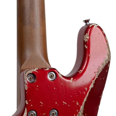 Xotic Limited Edition Zuhal 50.Yıl California XJ-1T/3898 Heavy Aged Candy Apple Red Bas Gitar