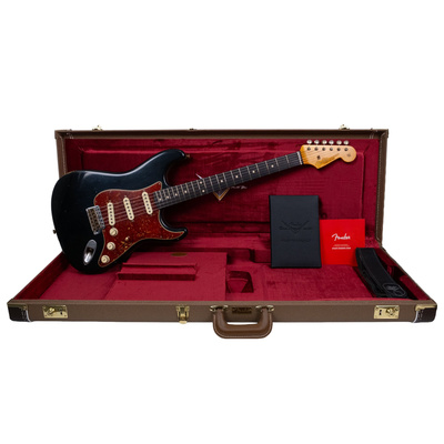 Fender Custom Shop Masterbuilt Todd Krause 1963 Stratocaster Journeyman Relic Black Elektro Gitar