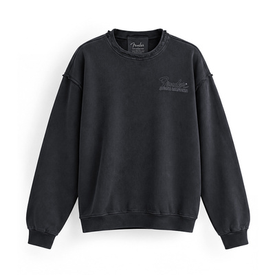 FENDER® Wash Embroidered Antrasit Sweetshirt