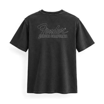 FENDER® Wash Embroidered Antrasit T-Shirt