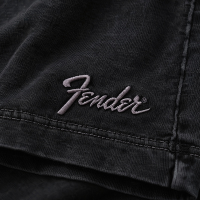 FENDER® Wash Embroidered Antrasit T-Shirt