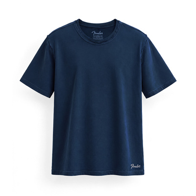 FENDER® Wash Embroidered Lacivert T-Shirt