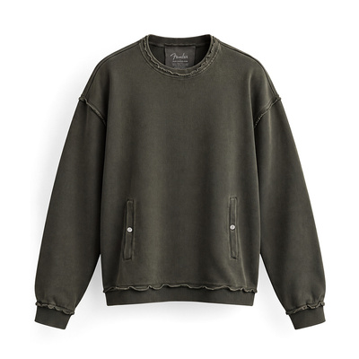 FENDER® Wash Raw Edge Mint Yeşili Sweetshirt
