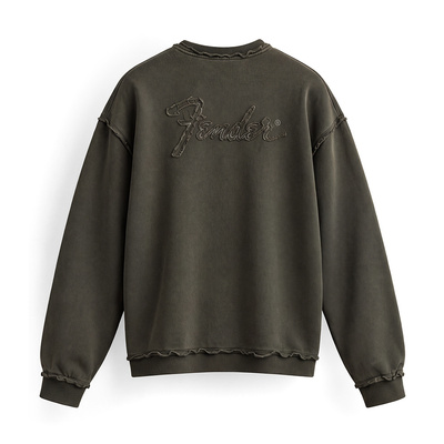 FENDER® Wash Raw Edge Mint Yeşili Sweetshirt