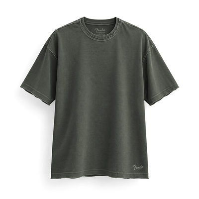 FENDER® Wash Raw Edge Grafik Mint Yeşili T-Shirt