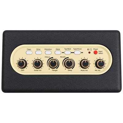 KOZMOS Blaze-15BK Mikrofon Girişli Elektro Gitar Amfisi ve Bluetooth Hoparlör