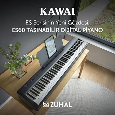 KAWAI ES60B SET Siyah Taşınabilir Dijital Piyano (Stand Dahil)
