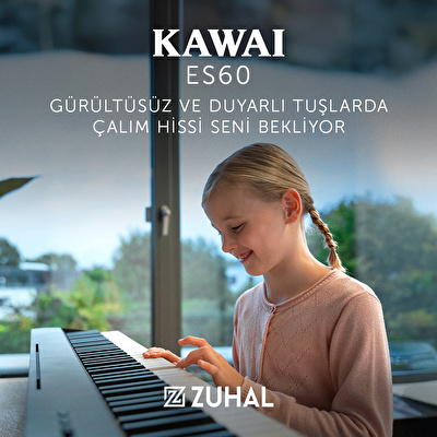 KAWAI ES60B SET Siyah Taşınabilir Dijital Piyano (Stand Dahil)