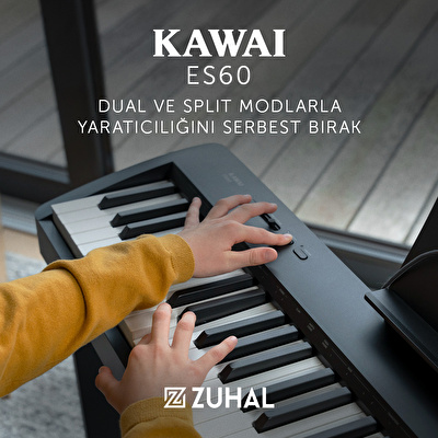 KAWAI ES60B SET Siyah Taşınabilir Dijital Piyano (Stand Dahil)