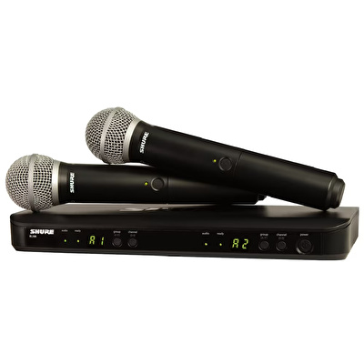 Shure BLX288E/PG58-H8E Çift El Tipi Telsiz Mikrofon