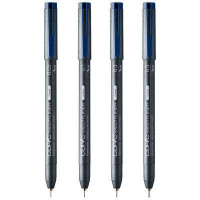 COPIC Multiliner Cobalt Kalem Seti (0,05, 0,1, 0,3, 0,5)