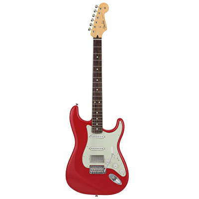 Fender 2024 Collection Made in Japan Hybrid II Stratocaster HSS Gülağacı Klavye Modena Red w/Bag Elektro Gitar