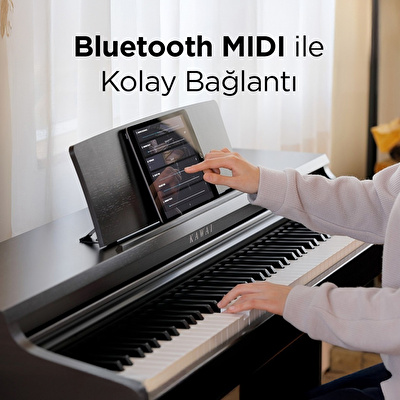 KAWAI KDP120R Gül Ağacı Dijital Duvar Piyanosu (Tabure & Kulaklık Hediyeli)
