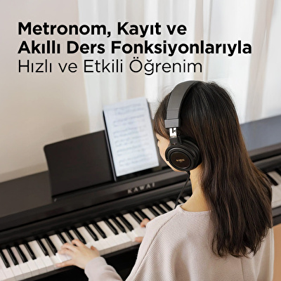 KAWAI KDP120R Gül Ağacı Dijital Duvar Piyanosu (Tabure & Kulaklık Hediyeli)