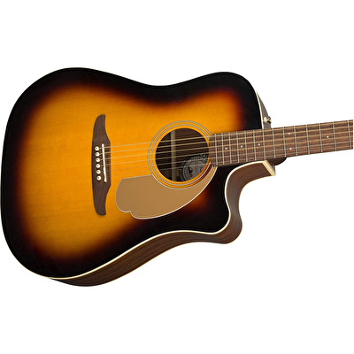 Fender Redondo Player Ceviz Klavye Sunburst Elektro Akustik Gitar