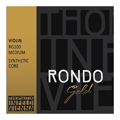 THOMASTIK RG100 RONDO GOLD 4/4 Medium Keman Takım Tel