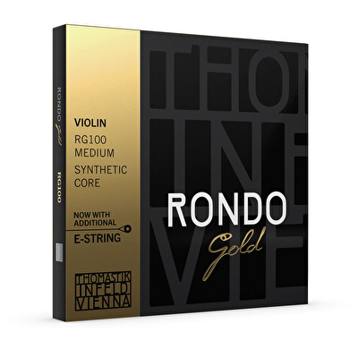 THOMASTIK RG100 RONDO GOLD 4/4 Medium Keman Takım Tel