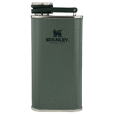 STANLEY 0.23L Classic Easy Fill Wide Mouth Flask - Hammertone Green Matara