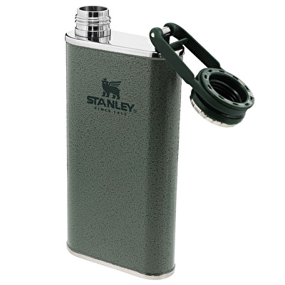 STANLEY 0.23L Classic Easy Fill Wide Mouth Flask - Hammertone Green Matara