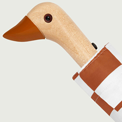 ORIGINAL DUCKHEAD Duck Kompakt Şemsiye Peanut Butter Checks