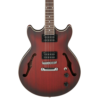 Ibanez AM53-SRF Artcore Serisi Hollow Body Sunburst Red Flat Rosewood Klavye Elektro Gitar