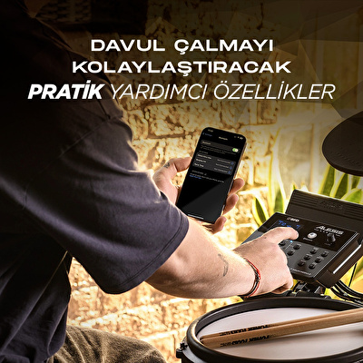 ALESIS Nitro MAX 8 Parça Elektronik Davul Seti - Bluetooth ve BFD Sesleri Dahil