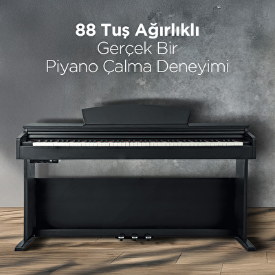 KOZMOS KHP-165WH Beyaz Dijital Piyano (Tabure & Kulaklık Hediyeli)