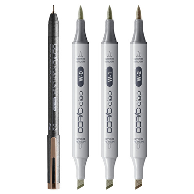 COPIC Ciao 4lü Shade Set - Light Warm Grey