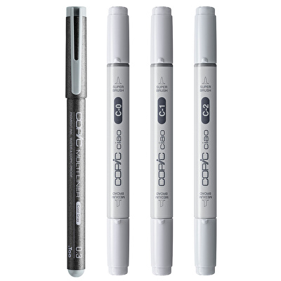 COPIC Ciao 4lü Shade Set - Light Cool Grey