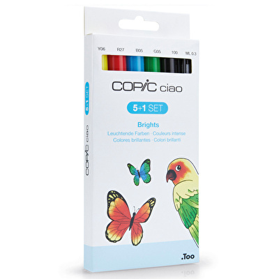 COPIC Ciao 5+1 Set - Brights