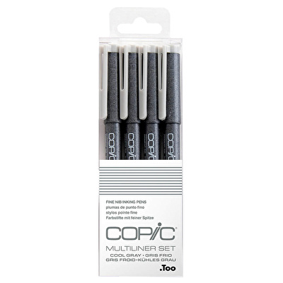 COPIC Multiliner Classic Cool Grey 4'lü Set
