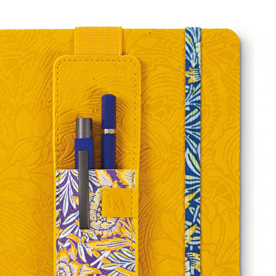 IF Bookaroo Defter Üstü Kalemlik - Sarı Çiçek Desenli