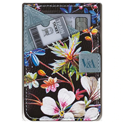 IF Bookaroo Telefon Üstü Cüzdan - Siyah Çiçek Desenli