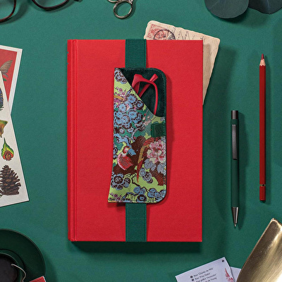 IF Bookaroo Gözlük Kılıfı - Yeşil Çiçek Desen