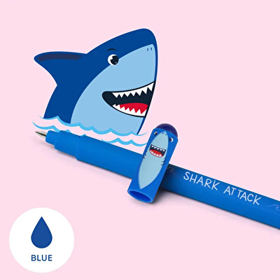 LEGAMI Silinebilir Mavi Jel Kalem Shark