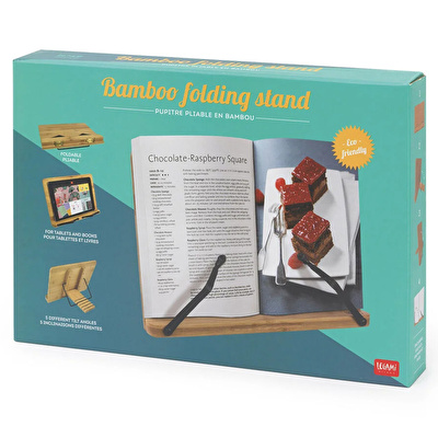 LEGAMI Bambu Katlanabilir Kitap Standı
