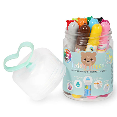 LEGAMI 12li Fosforlu Kalem Teddy ve Arkadaşları