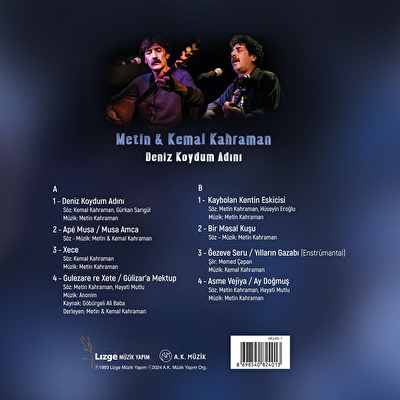 Metin & Kemal Kahraman - Deniz Koydum Adını