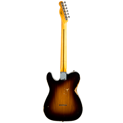 Fender Custom Shop Limited Edition Loaded Nocaster Thinline Akçaağaç Klavye Relic Wide Fade 2-Tone Sunburst Elektro Gitar